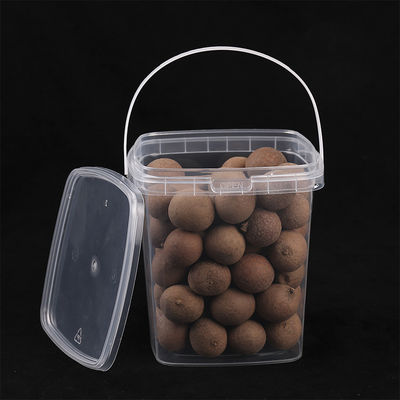 Customize Your Packaging with LOGO Printed Square Plastic Bucket and Round Shape