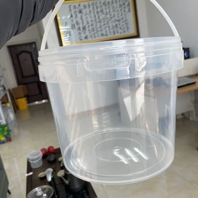 Supply 300ml 5L Plastic Container Bucket with Printing Silk screem /Heat transfer/IML