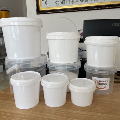 Round Square Bucket with Printed Lid Thickness 1.0 to 2.5 MM Polypropylene Plastic Pail