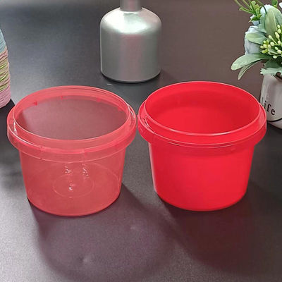 Food Grade Plastic Pail with Lids and Handle 500ml 750ml 1L 2L 3L 5L Sizes ISO Certified
