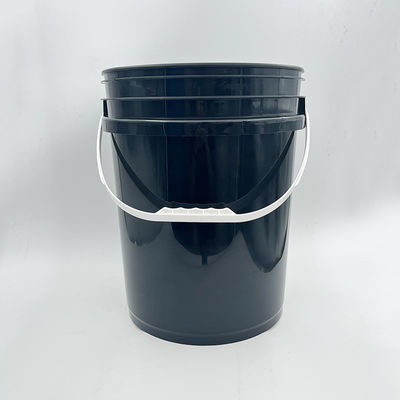 20L Round Plastic Bucket with Lid and Printing Silk Screen/Heat Transfer/IML