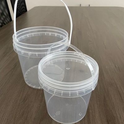 Ice Cream Container Food Grade Plastic Bucket with Lid and Handle Thickness 1.0 to 2.5 MM