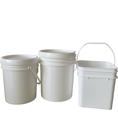 1L 2L 4L 5L Round Plastic Bucket Rectangle Bucket with Lid Custom LOGO Printing Pail