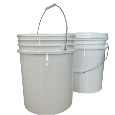 5L 10L 20L Heavy Duty Plastic Bucket with Metal Handle Transparent or Custom Printing
