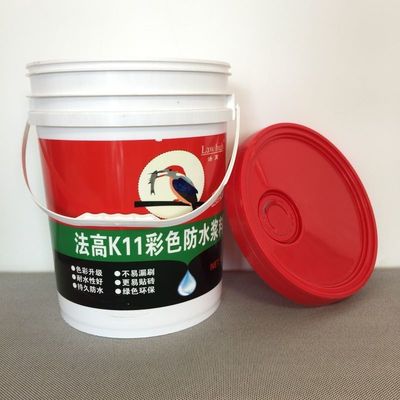 5L 10L 20L Heavy Duty Plastic Bucket with Metal Handle Transparent or Custom Printing