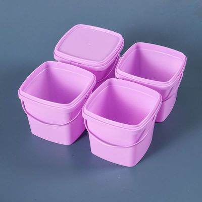 Custom 300ml 500mL 750ml Plastic Buckets With Lid for Yogurt Ice Cream Garlic Paste and Sauce