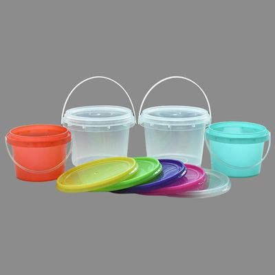 Custom 300ml 500mL 750ml Plastic Buckets With Lid for Yogurt Ice Cream Garlic Paste and Sauce