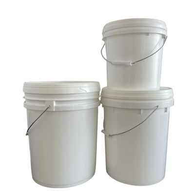 Polypropylene 5 Gallon Coating Bucket with Lid Ideal for Drink Mixing Applications