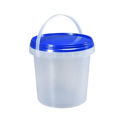 1L Plastic Tubs for Ice Cream and Yogurt Red Color IML Printing 1.0-2.5 MM Thickness