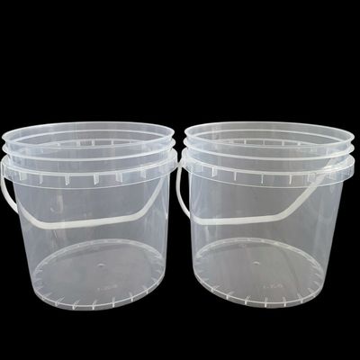 Food Storage Bucket Containers All Purpose Plastic Tubs with Lid and IML Printing