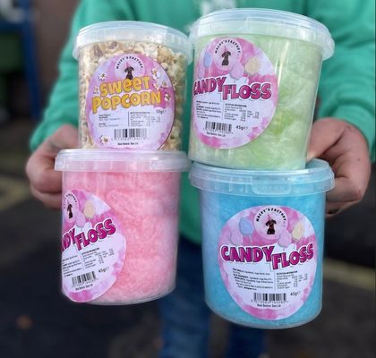 Custom Round Plastic Pail with Lid for Peanut Cotton Candy Popcorn Container Packaging