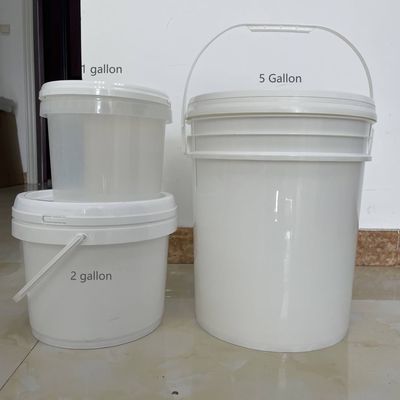 Chemical 1L-5L Round Plastic Buckets with Safe Approval and GAP/ISO/FDA Certificate