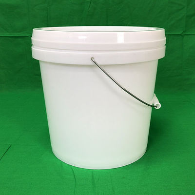 15L Plastic Bucket Round White Bucket Snack Performance with GAP/ISO/FDA Certificate