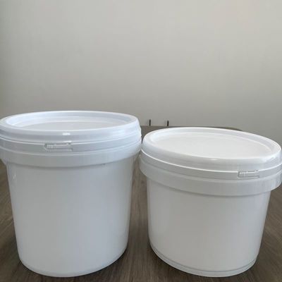 Tamper Proof White Plastic Bucket Durable and for Industrial Applications