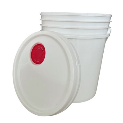 5 Gal Food Grade Plastic Pails with Metal Handle Customize Thickness 1.0 to 2.5 MM