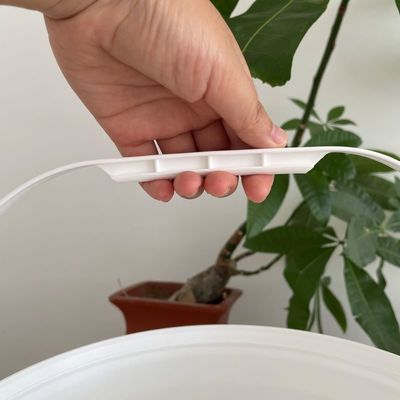 15L 16L 18L Plastic Bucket with Air tight Lid White Pail within 1.0 to 2.5 MM Thickness