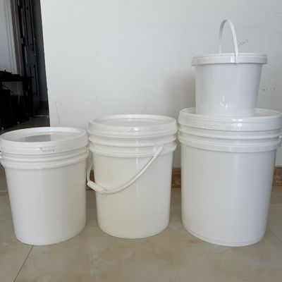 Silk Screen Printing Round Plastic Bucket with Metal Handle Pail 3L 4L 5L 8L 10L 5 Gallon