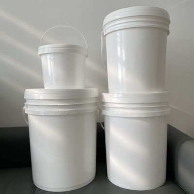 Silk Screen Printing Round Plastic Bucket with Metal Handle Pail 3L 4L 5L 8L 10L 5 Gallon