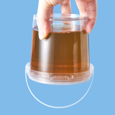 1L 2L 3L 4L 5L Food Grade Buckets with Lids PP Material Tamper Proof Plastic Containers