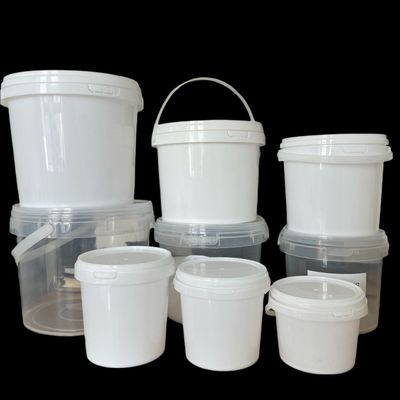 Yogurt Candy Honey Container Round Plastic Bucket with Lid 1.0 to 2.5 MM Thickness
