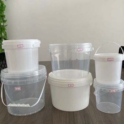 Yogurt Candy Honey Container Round Plastic Bucket with Lid 1.0 to 2.5 MM Thickness