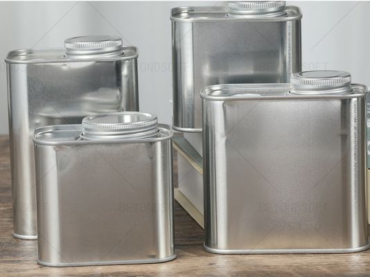 1L-5L Round Metal Tins Perfect for Paint and Sauce Handle or Without Handle