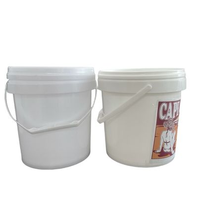 5 Liter Round Plastic Bucket for Pickles Distribution Solution in Custom Food Container