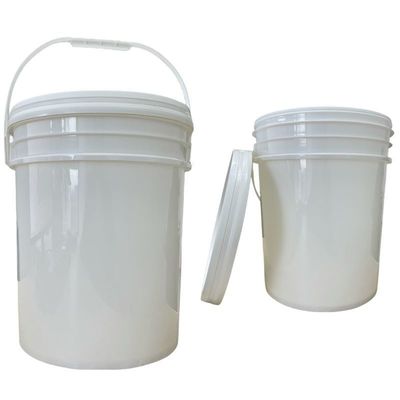 Custom 5 Gallon Grease Plastic Bucket with Lid Handle and Heat Transfer Printing