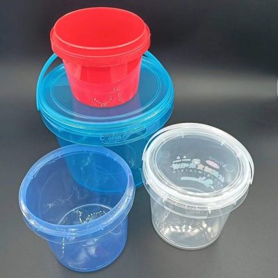 Customize 32 oz Candy Container 1L Clear Bucket with Led light Popcorn Plastic Bucket