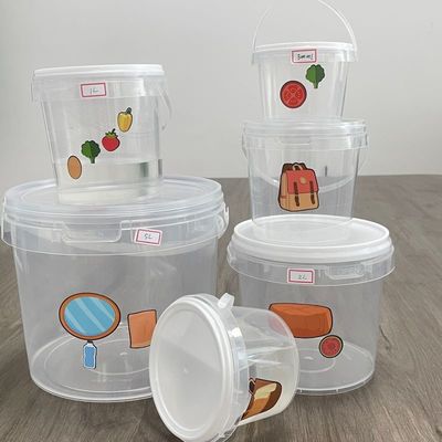 1 Gallon Pail Plastic Bucket with Cover