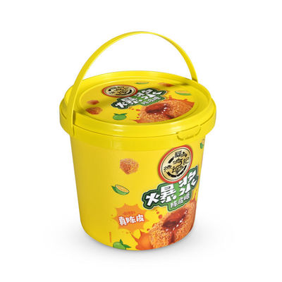 Yogurt Candy Tubs Plastic Bucket 300ml 500ml 1L White Container with Lid