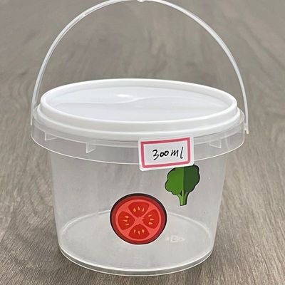Factory Prices Plastic Bucket 1L 2L 3L 4L 5L Food Container