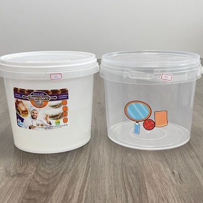 Factory Prices Plastic Bucket 1L 2L 3L 4L 5L Food Container